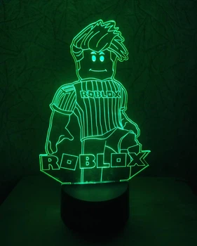 3d-светильник Роблокс Roblox, 3д-ночник, несколько подсветок (на пульте)