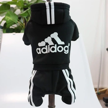 Костюм спортивний для собак Adidog чорний S