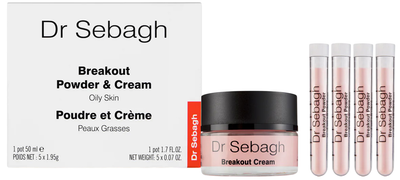 Zestaw do pielęgnacji twarzy Dr Sebagh Breakout Krem 50 ml + Puder w proszku 5x1.5 g (3760141620105)