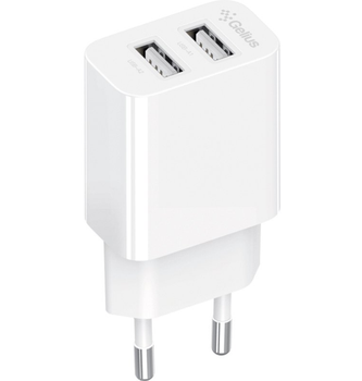 Сетевое зарядное устройство Gelius Simple GP-HC059 (2 USB/2.4A) White