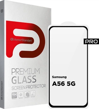 Защитное стекло ArmorStandart Pro для смартфона Samsung Galaxy A56 5G Black (ARM82612)
