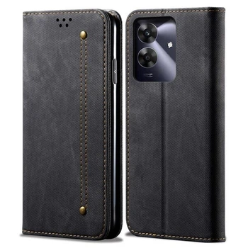 Чехол-книжка с кармашками UniCase Jeans Wallet для Realme C63 / Note 60 - Black