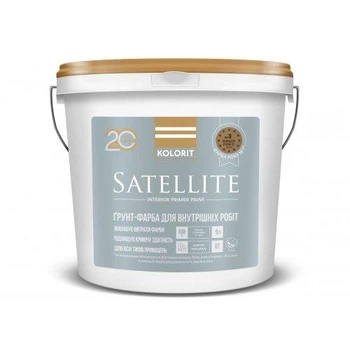 Грунт-краска KOLORIT SATELLITE (КОЛОРИТ САТЕЛИТ) 2.7л, белая