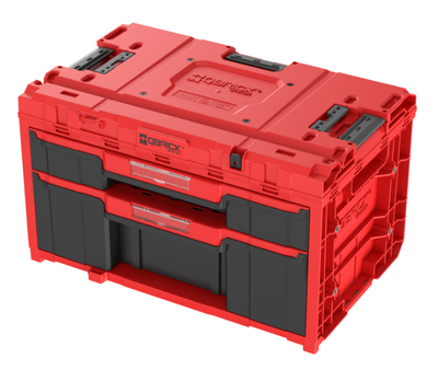 Ящик для инструментов 29 л Qbrick System ONE 2.0 DRAWER 2 Plus TOOLBOX EXPERT RED Ultra 587x380x340 мм, модульный