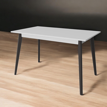 Стол обеденный Tobi Sho BON прямоугольный для кухни, столовой, 1180х680х750 мм Белый/Серый