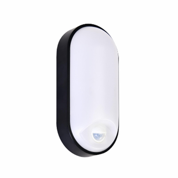 Світлодіодний cвітильник настінно-стельовий Palermo 15W з датчиком руху HOROZ ELECTRIC чорний