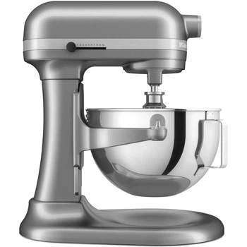 Кухонна машина KitchenAid Heavy Duty 5,2 л 5KSM55SXXECU з відкидним срібним блоком