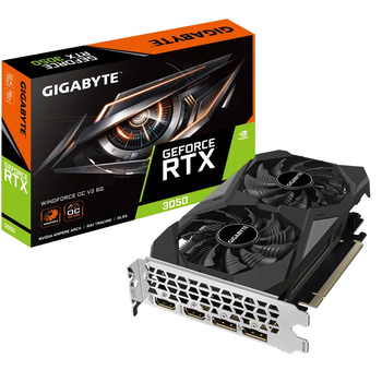 Видеокарта Gigabyte GeForce RTX 3050 WINDFORCE OC V2 6G (GV-N3050WF2OCV2-6GD)