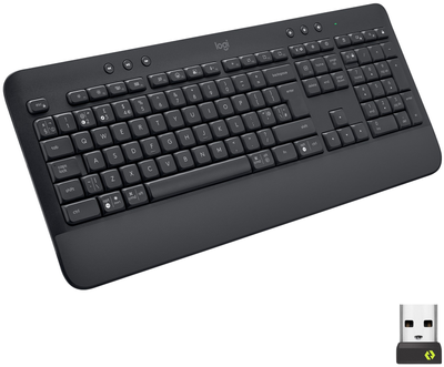 Клавіатура бездротова Logitech Signature K650 USB/Bluetooth Graphite (920-010945)