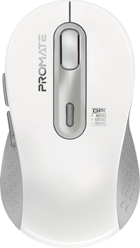 Миша Promate Ken Wireless/Bluetooth White (ken.white)