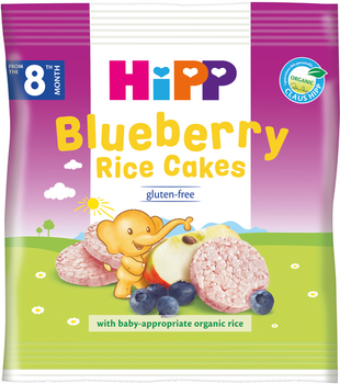 Органічні рисові хлібці HiPP з чорницею і яблуком 30 г (9062300132684)