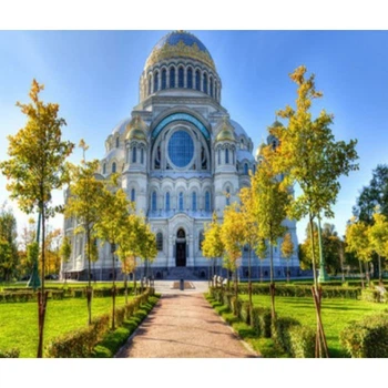 Картина по номерам 40х50 см DIY (без коробки) Собор (Y5759_O)