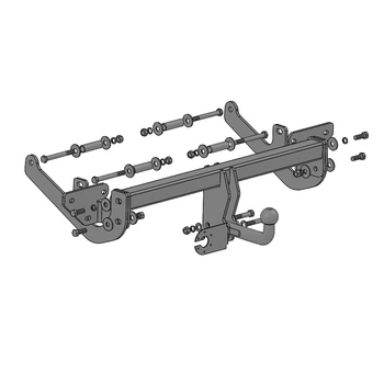 Фаркоп 2037-22-02 сталь 45 Citroen Jumpy 2016 Autoprostavka