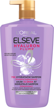 Шампунь-філер L`Oreal Paris Elseve Hyaluron Plump для волосся, яке потребує зволоження та об'єму 1 л (3600524105280)