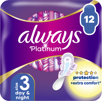 Гігієнічні прокладки Always Platinum Day&Night (Розмір 3) 12 шт (8001090445070)