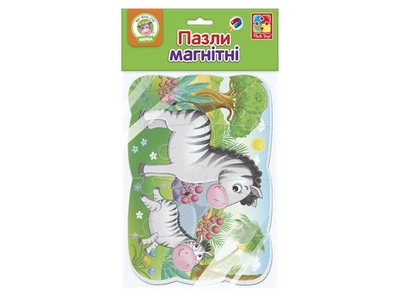 Пазлы на магните А5 "Зебрики" (укр) VT3205-75