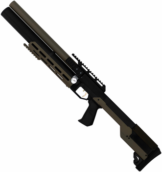 Пневматична гвинтівка PCP Zbroia Sapsan TAC-M 550/300 (4.5мм, 35 Дж, coyote) + Оптика 4х32 + Кулі