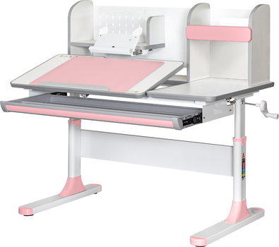 Детский стол Mealux Vancouver Multicolor PN с полкой (BD-620 W/G MC + PN с полкой)