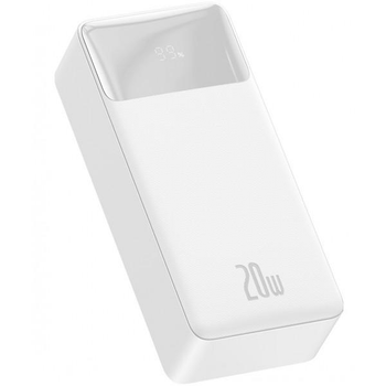 Павербанк Baseus Bipow 30000 mAh 20W Digital Display (PPBD050302) Білий