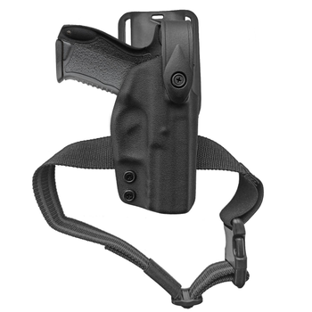 Поясна пластикова (кайдекс) кобура на понижувальній платформі A2TACTICAL для Форт-17 чорна (KD31)