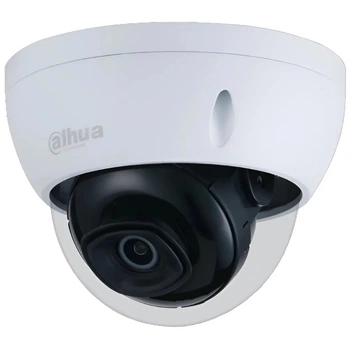 Купольна IP-відеокамера Dahua 2MP, ударостійка (IK10), водозахист IP67, фіксований об'єктив 2.8 мм, біла