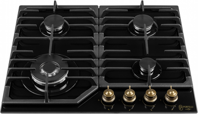 Варильна поверхня газова PERFELLI VINTAGE GW69C NERO