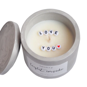 Ароматическая свеча с тайной надписью "I love you" Spokiy SP2339, 125 г