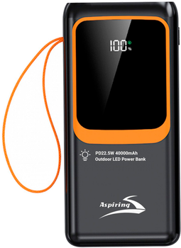 Універсальна мобільна батарея (УМБ) Aspiring Light 40 40000mAh PD22.5W (PPLH.L04)