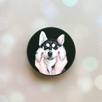 Держатель для смартфона / планшета попсокет Popsocket Черный :: Мордочка (принт 121)
