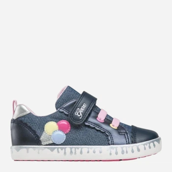 Sneakersy dziecięce dla dziewczynki na rzepy Geox B35D5B00954-C4005 24 Niebieskie (8056206014473)