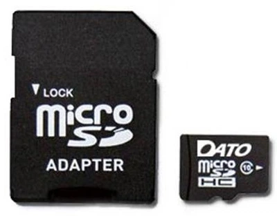 Карта памяти MicroSDHC 32GB UHS-I Class 10 Dato + SD-adapter (DTTF032GUIC10)