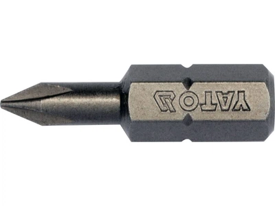 Насадка отверточная «Philips» РH0 х 25 мм. HEX 1/4" (10 шт) YATO (YT-78130)