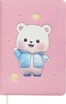 Блокнот для записей ZiBi Bear 15.5x10.8 см в клетку Soft PU обложка 80 листов (ZB.12952)