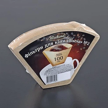 Фільтр для кави "ВІКЕНД" № 2, 100шт паперовий