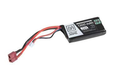 АКБ LiPo 7,4V 1300 mAh 15/30C — T-Connect (Deans) [Specna Arms] (для страйкболу)