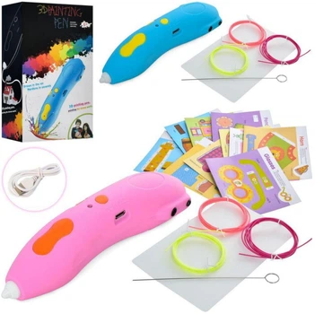 3D ручка Painting Pen для дитячої творчості базовий набір з акумулятором