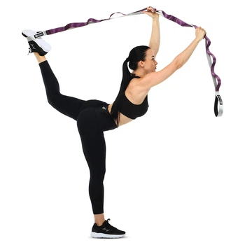 Лента эспандер стропа с 10 петлями для растяжки 220 м х 3.8 см STRETCHING STRAP EZOUS I-02