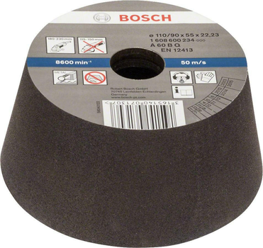 Шліфувальна чаша Bosch PRO Metal 90x110x55 мм, К60 (1608600234)