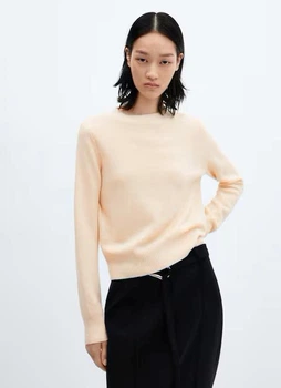 Джемпер женский MANGO 67000471 Кремовый S KL0331