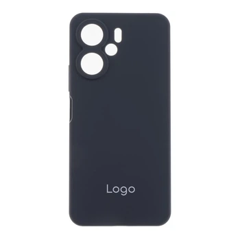 Чохол Liquid Silicone (AA) Full Camera для Xiaomi Redmi 13C/Poco C65 Колір 15.Dark Grey