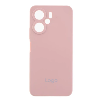 Чохол Liquid Silicone (AA) Full Camera для Xiaomi Redmi 13C/Poco C65 Колір 19.Pink Sand