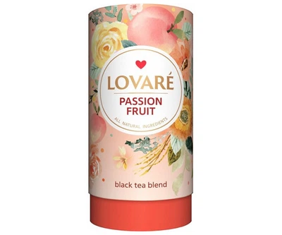 Чорний чай Lovare Пристрасний фрукт 80г