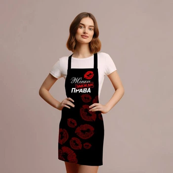 Фартук 3D "Жінка завжди права" 4166 17563 80х60х24 см