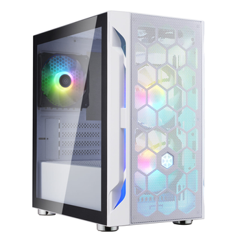 Корпус комп'ютерний SilverStone FARA FAH1MW-PRO без БЖ Midi Tower ARGB-підсвічування Білий (SST-FAH1MW-PRO)