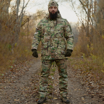 Тактическая форма Intruder Парка и Брюки Peak Softshell мультикам + Подарок Балаклава размер L