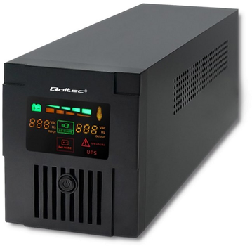 ДБЖ Qoltec Monolith 1200VA (720W) Black (5901878539546) (955555905752778) - Уцінка