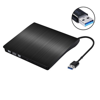 Внешний USB 3.0 DVD-RW CD-RW привод портативный дисковод ECD819-SU3 Black (284178)