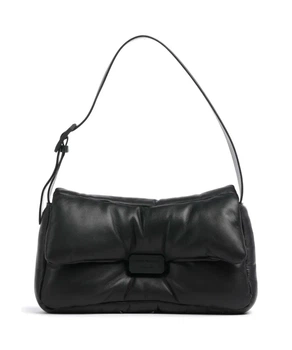 Emporio Armani Oversized baguette shoulder bag in puffy nappa leather шкіряна дута сумка через плече