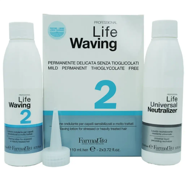 Перманентная завивка Farmavita Life Waving - Биозавивка с запахом цитруса 2 - для поврежденных волос 110 мл