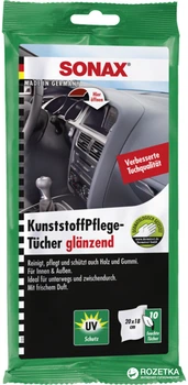 Chusteczki Sonax do czyszczenia plastiku 10 sztuk (4064700415102)